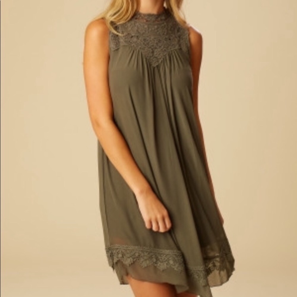 Olive Green Dress
